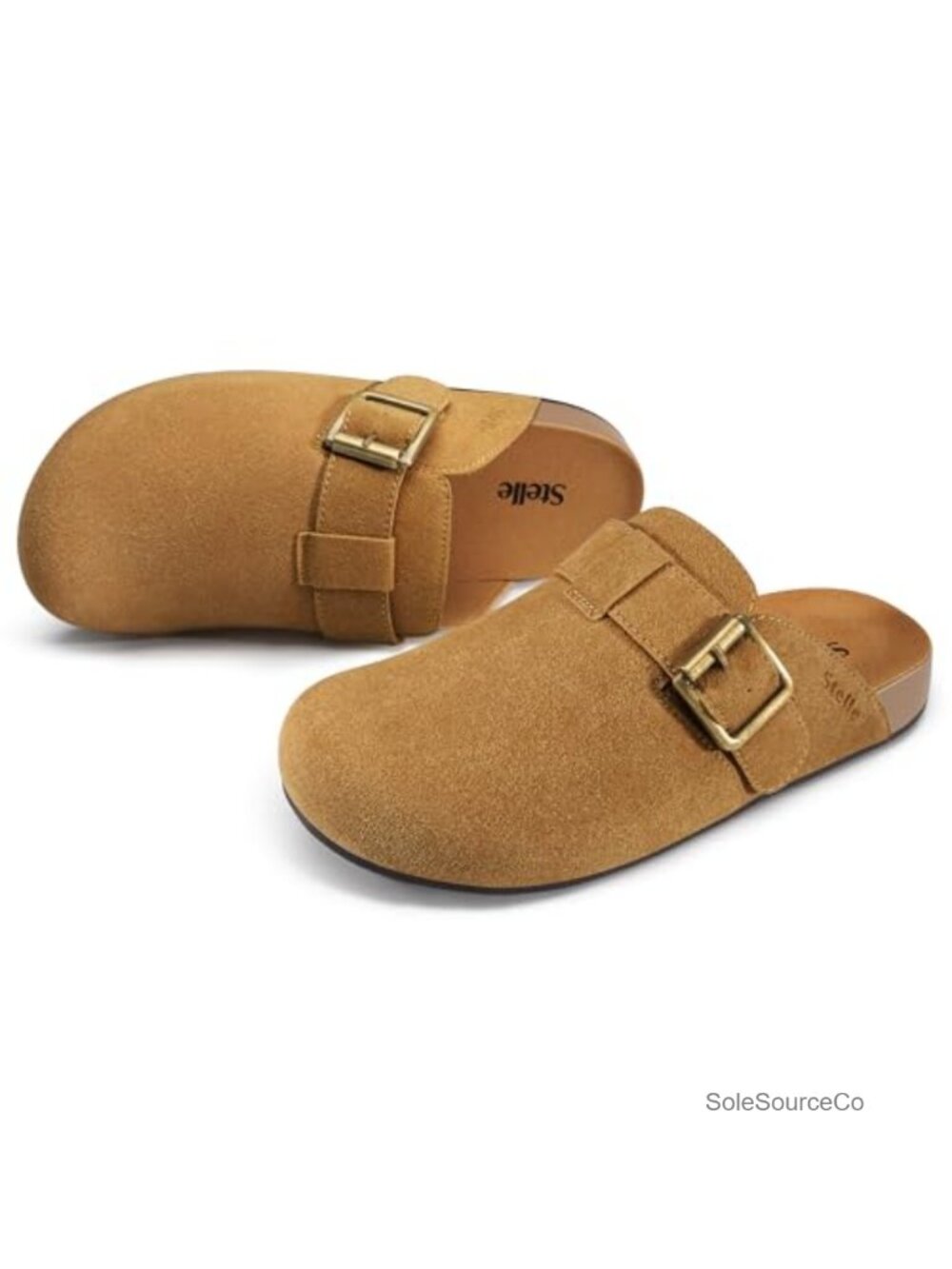 Suede Slip-On Clogs for Women Men Potato Shoes Comfort Wide Toe